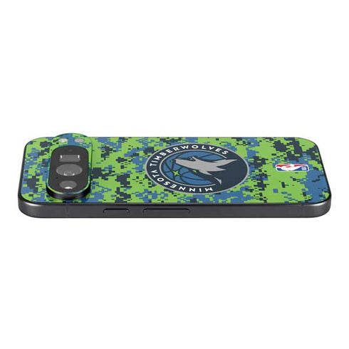 NBA Minnesota Timberwolves Digi Camo Pixel 9 Pro XL Skin